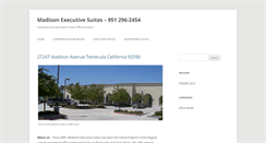 Desktop Screenshot of madisonexecutivesuites.com